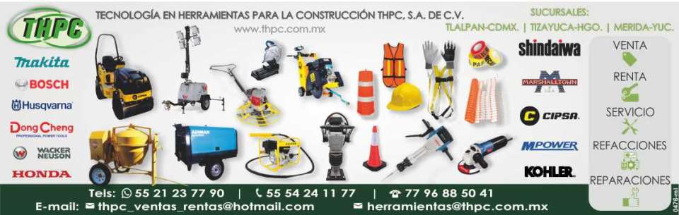 Venta, Renta, Equipo, Servicio y Refacciones, Maquinaria Ligera. Equipo de Seguridad. Makita, Bosch, Husqvarna, Fisher, MQ Whiteman, Honda, Maker, Marshalltown, Cipsa, MPower, Kohler