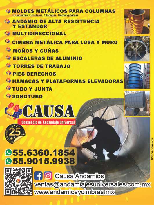 Andamios de alta resistencia, Andamios Standard, Multidireccional 360º, Moldes en placa, Moños y Cuñas, Tubo y Junta, Pies derechos, Sonotubo, Cimbra metalica, Hamacas, Plataformas elevadoras. Andamios de alta resistencia, Andamios Standard, Multidireccional 360º, Moldes en placa, Moños y Cuñas, Tubo y Junta, Pies derechos, Sonotubo, Cimbra metalica, Hamacas, Plataformas elevadoras.
