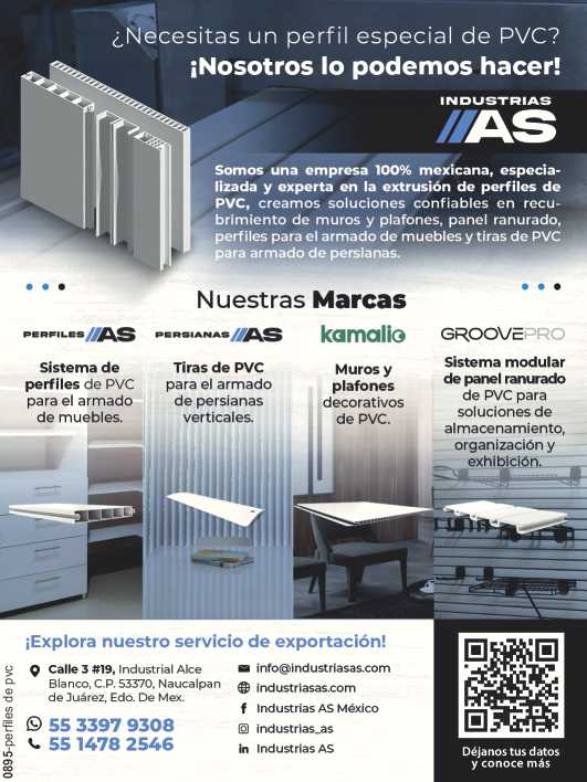 Empresa 100% mexicana, especializada y experta en la extrusion de perfiles de PVC, creamos soluciones confiables en recubrimiento de muros y plafones, panel ranurado