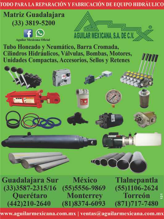 Todo para reparacion y fabricacion de equipo hidraulico, bombas, valvulas, motores, sellos y cilindros hidraulicos, tubo honeado, barra cromada (normal y endurecida) PTR y tubo HSS Todo para reparacion y fabricacion de equipo hidraulico, bombas, valvulas, motores, sellos y cilindros hidraulicos, tubo honeado, barra cromada (normal y endurecida) PTR y tubo HSS