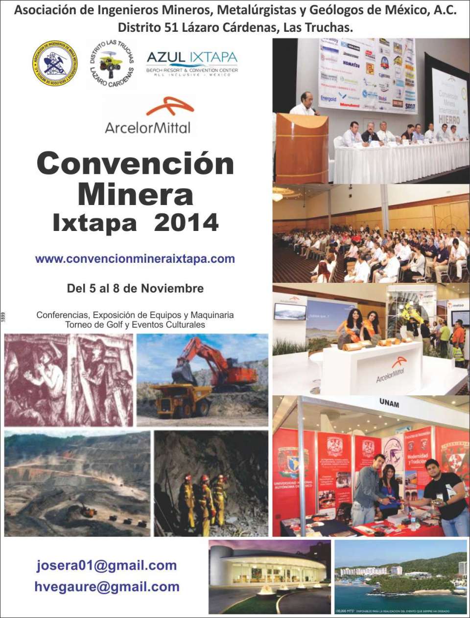 CONFERENCIAS Y EXPOSICION DE MAQUINARIA Y PRODUCTOS PARA LA MINERIA CONFERENCIAS Y EXPOSICION DE MAQUINARIA Y PRODUCTOS PARA LA MINERIA
