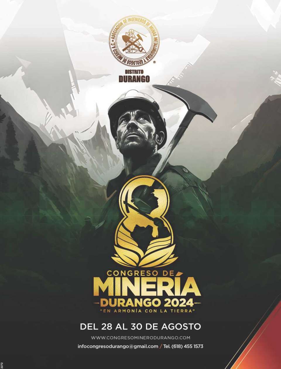 Exposicion y Congreso de Mineria, del 28 al 30 de Agosto 2024 en la ciudad de Durango, Mexico. Exposicion y Congreso de Mineria, del 28 al 30 de Agosto 2024 en la ciudad de Durango, Mexico.