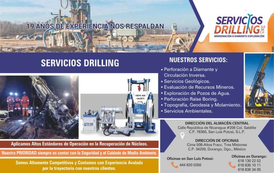Servicios de barrenacion a diamante de calidad, aplicando los altos estandares de operacion en la recuperacion de nucleos teniendo en cuenta la seguridad y medio ambiente Servicios de barrenacion a diamante de calidad, aplicando los altos estandares de operacion en la recuperacion de nucleos teniendo en cuenta la seguridad y medio ambiente