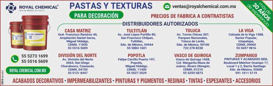 Recubrimientos, pasta y texturas para decoracion, acabados decorativos, impermeabilizantes,pinturas y pigmentos, resinas, tintas, espesantes, accesorios. Precios de Fabrica a Contratistas. Recubrimientos, pasta y texturas para decoracion, acabados decorativos, impermeabilizantes,pinturas y pigmentos, resinas, tintas, espesantes, accesorios. Precios de Fabrica a Contratistas.