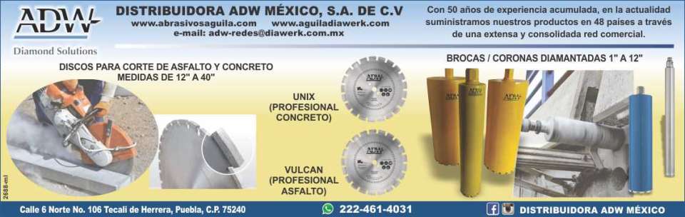 Venta de discos para corte de asfalto y concreto, brocas, hilos y coronas diamantadas Venta de discos para corte de asfalto y concreto, brocas, hilos y coronas diamantadas