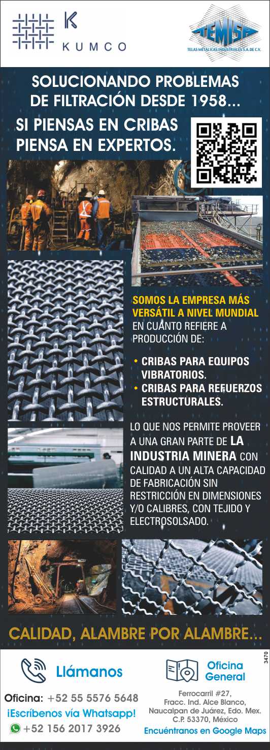 Solucionando problemas de filtracion desde 1958. Cribas para Equipos Vibratorios. Cribas para Refuerzos Estructurales. Si piensas en CRIBAS piensa en expertos. Calidad alambre por alambre... Solucionando problemas de filtracion desde 1958. Cribas para Equipos Vibratorios. Cribas para Refuerzos Estructurales. Si piensas en CRIBAS piensa en expertos. Calidad alambre por alambre...