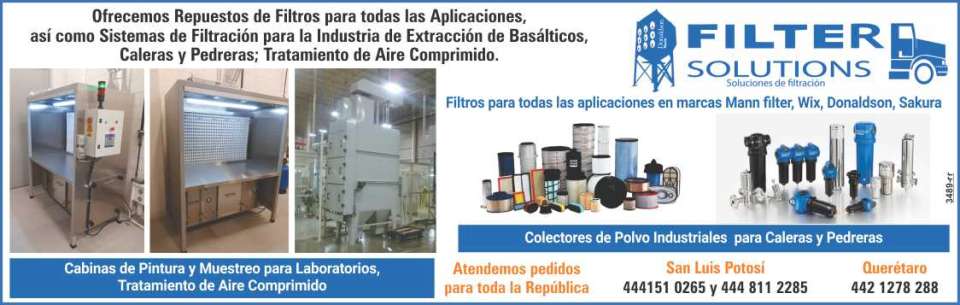 Sistemas de filtracion para la industria de extraccion de basalticos, caleras y pedreras, tratamiento de aire comprimido Sistemas de filtracion para la industria de extraccion de basalticos, caleras y pedreras, tratamiento de aire comprimido