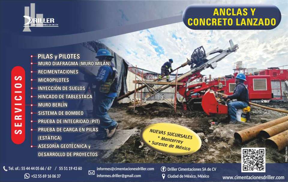 Anchors, Piles and Piles, Foundations, Diagram Wall, Reconcretions, Micropiles, Soil Injection, Sheet Piling, Berlin Wall, Pumping System, PIT, Load Test in Piles. Anchors, Piles and Piles, Foundations, Diagram Wall, Reconcretions, Micropiles, Soil Injection, Sheet Piling, Berlin Wall, Pumping System, PIT, Load Test in Piles.