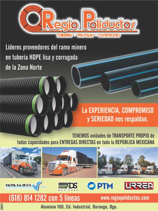 Suppliers of the mining industry in smooth and corrugated HDPE pipe, valves, connections Suppliers of the mining industry in smooth and corrugated HDPE pipe, valves, connections