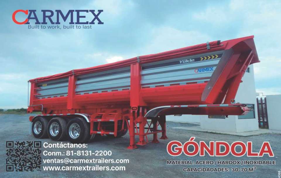 Dump Truck. Material: Hardox Stainless Steel. Capacity: 30-70 m3. Dump Truck. Material: Hardox Stainless Steel. Capacity: 30-70 m3.