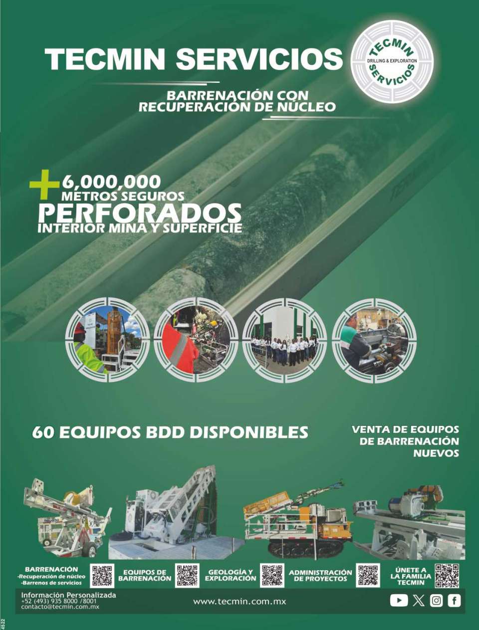 Exploration and Drilling. With core recovery. Solutions for the Mining Industry. Drilling Services Geology and Exploration We manage Exploration Projects Technical Reports Exploration and Drilling. With core recovery. Solutions for the Mining Industry. Drilling Services Geology and Exploration We manage Exploration Projects Technical Reports