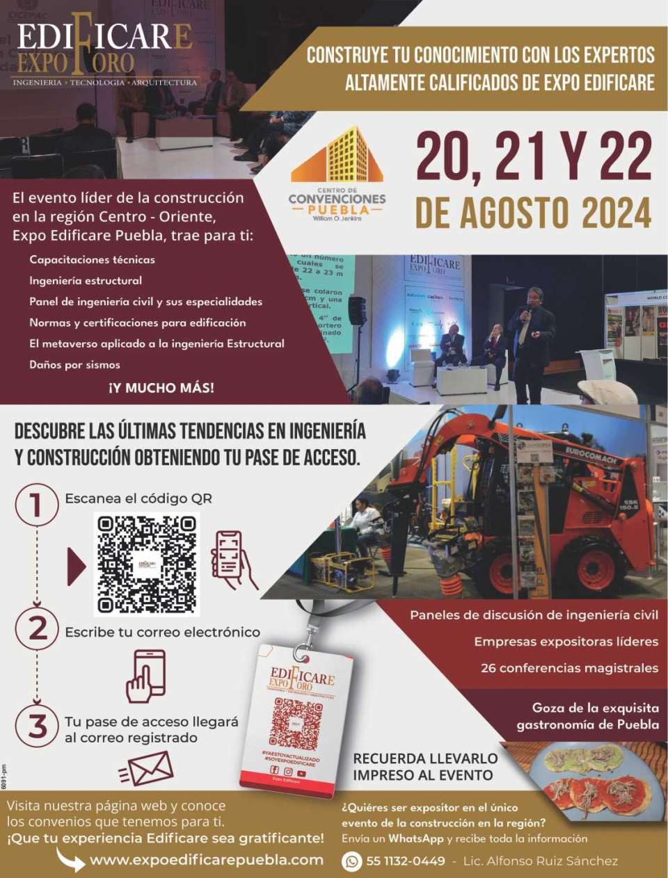 Expo Foro Edificare 2024 Puebla. Evento lider en la region Centro-Oriente de Mexico, del 20 al 22 de Agosto 2024 en el Centro de Convenciones William O. Jenkins en la Ciudad de Puebla. Expo Foro Edificare 2024 Puebla. Evento lider en la region Centro-Oriente de Mexico, del 20 al 22 de Agosto 2024 en el Centro de Convenciones William O. Jenkins en la Ciudad de Puebla.