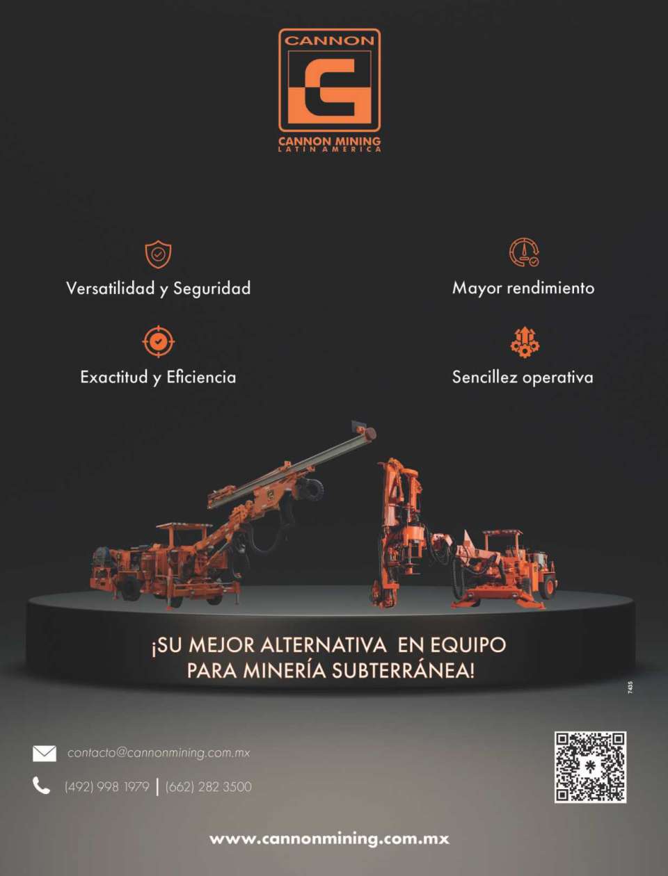 Su Mejor Alternativa en Equipo para Mineria Subterranea. Versatilidad y Seguridad, mayor rendimiento, exactitud y eficiencia, sencillez operativa Su Mejor Alternativa en Equipo para Mineria Subterranea. Versatilidad y Seguridad, mayor rendimiento, exactitud y eficiencia, sencillez operativa