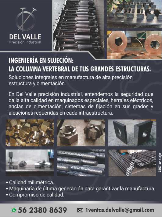 Soluciones integrales en manufactura de alta precision, estructura y cimentacion Calidad milimetrica Maquinaria de ultima generacion para garantizar la manufactura Compromiso de calidad