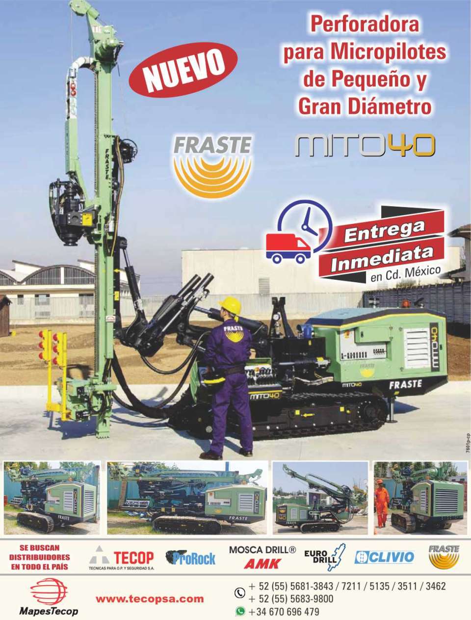 New Fraste drilling rig for micropiles of small and large diameter New Fraste drilling rig for micropiles of small and large diameter