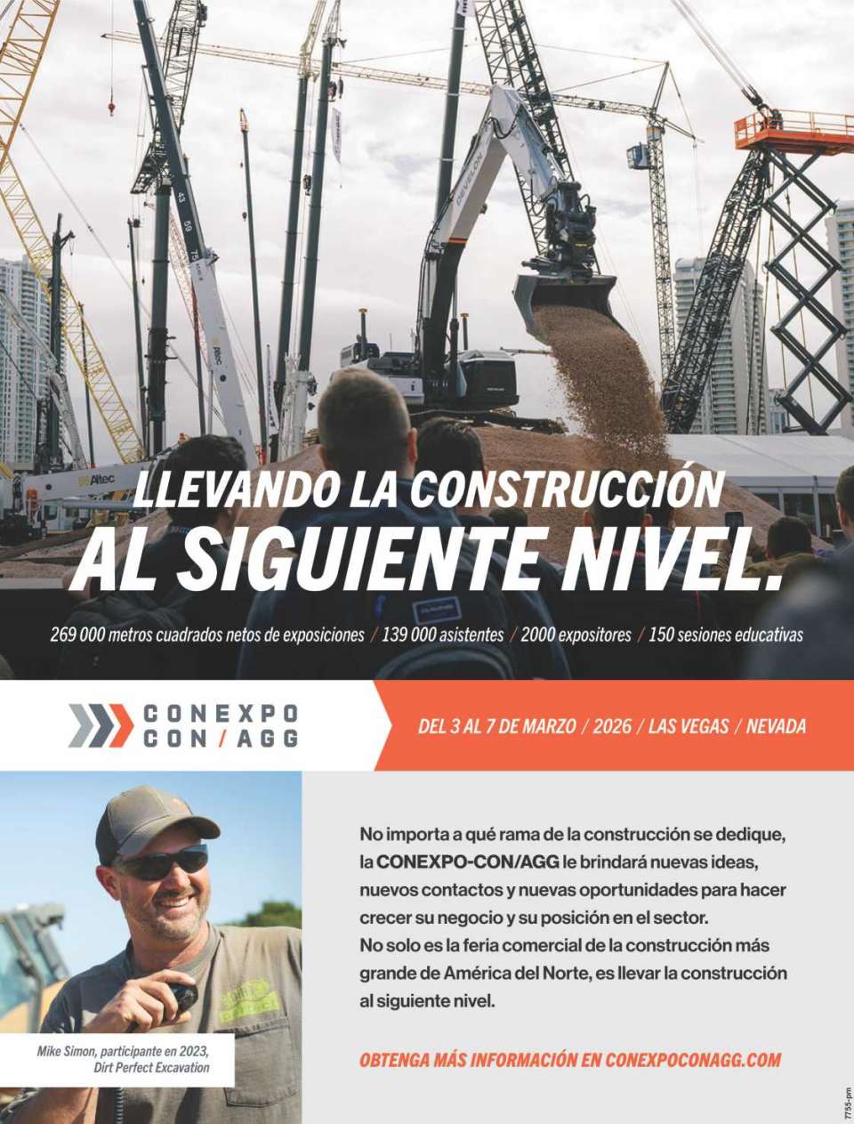 CONEXPO-CON/AGG 2023. La Mayor Feria de la Construccion en America, del 14 al 18 de Marzo 2023 en Las Vegas, Nevada