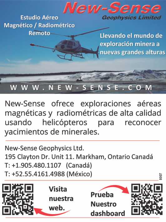 New-Sense offers high quality airborne magnetic and radiometric surveys using helicopters to reconnoitre mineral deposits. New-Sense offers high quality airborne magnetic and radiometric surveys using helicopters to reconnoitre mineral deposits.