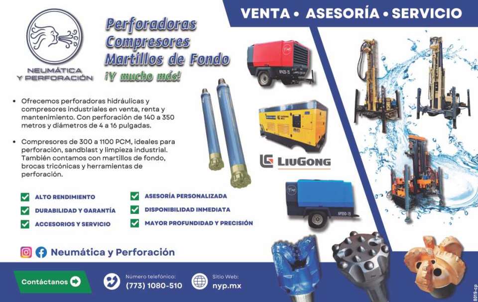 Hydraulic Drills and Industrial Compressors for sale, rent and maintenance. Compressors from 300 to 1100 CFM. Ideal for drilling, sandblasting and industrial cleaning. Hydraulic Drills and Industrial Compressors for sale, rent and maintenance. Compressors from 300 to 1100 CFM. Ideal for drilling, sandblasting and industrial cleaning.