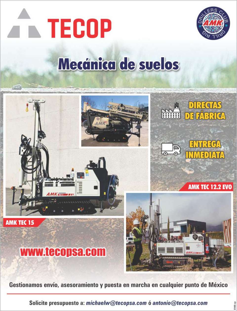 AMK TEC drilling rigs, Immediate delivery, Factory direct AMK TEC drilling rigs, Immediate delivery, Factory direct
