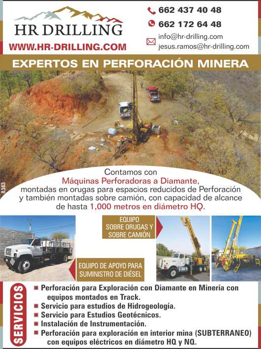 Experts in Mining Drilling, for Diamond Exploration in Mining, Hydrogeological Studies, Geotechnical Studies. Drilling for Exploration in the Interior of the Mine. Experts in Mining Drilling, for Diamond Exploration in Mining, Hydrogeological Studies, Geotechnical Studies. Drilling for Exploration in the Interior of the Mine.