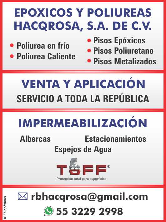 Epoxicos y Poliureas NOVUM *Poliurea en frio *Poliurea Caliente *Pisos epoxicos *Pisos Poliuretano *Pisos Metalizados Venta y Aplicacion. Servicio a toda la Republica. Impremeabilizacion Epoxicos y Poliureas NOVUM *Poliurea en frio *Poliurea Caliente *Pisos epoxicos *Pisos Poliuretano *Pisos Metalizados Venta y Aplicacion. Servicio a toda la Republica. Impremeabilizacion