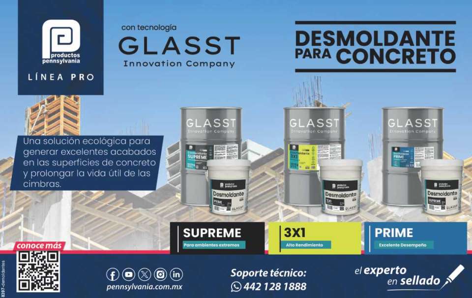 CONCRETE RELEASE LINE PRO- SUPREME, PRIME, 3X1. An ecological solution to generate excellent finishes on concrete surfaces and prolong the useful life of the forms. CONCRETE RELEASE LINE PRO- SUPREME, PRIME, 3X1. An ecological solution to generate excellent finishes on concrete surfaces and prolong the useful life of the forms.