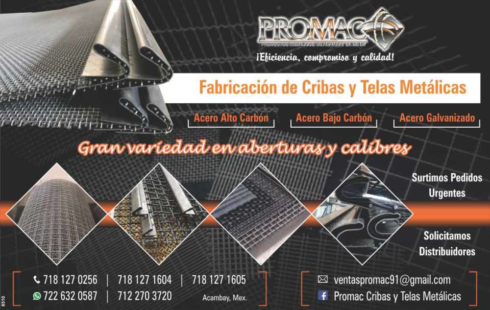 Fabricacion de Cribas y Telas Metalicas, Acero Alto Carbon, Acero Bajo Carbon, Acero Galvanizado. Gran Variedad en aberturas y calibres. Surtimos Pedidos Urgentes!. Solicitamos Distribuidores. Fabricacion de Cribas y Telas Metalicas, Acero Alto Carbon, Acero Bajo Carbon, Acero Galvanizado. Gran Variedad en aberturas y calibres. Surtimos Pedidos Urgentes!. Solicitamos Distribuidores.