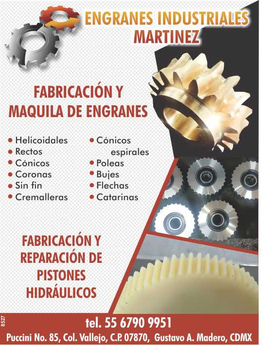 Gear Manufacturing and Maquila *Helical*Straight*Conical*Crowns*Endless*Zippers*Spiral Conicals*Pulleys*Bushings*Arrows*Catarinas Gear Manufacturing and Maquila *Helical*Straight*Conical*Crowns*Endless*Zippers*Spiral Conicals*Pulleys*Bushings*Arrows*Catarinas