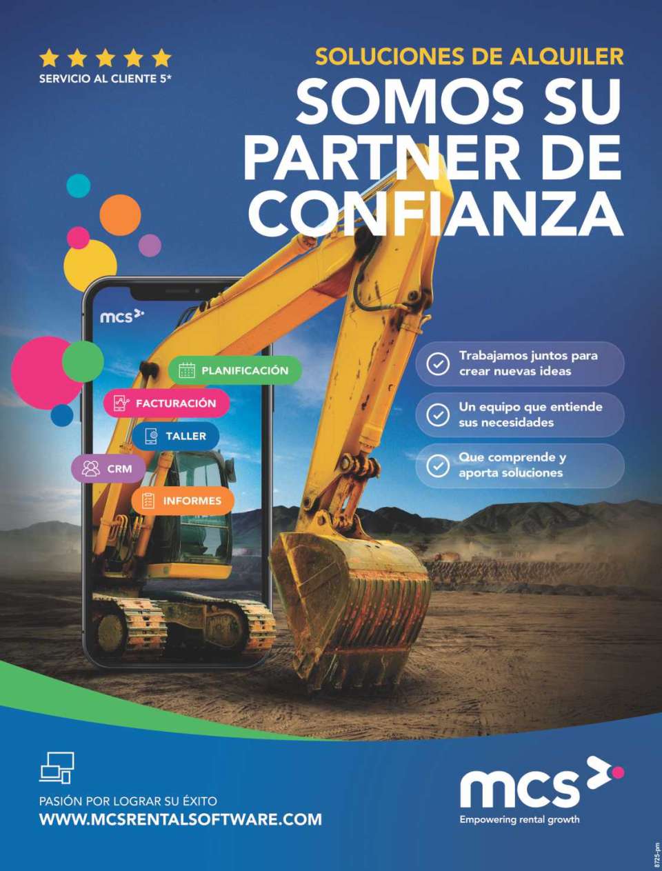 Soluciones de Alquiler de Maquinaria. SOMOS SU PARTNER DE CONFIANZA Trabajamos juntos para crear nuevas ideas. PLANIFICACION - FACTURACION - TALLER - CRM - INFORMES Soluciones de Alquiler de Maquinaria. SOMOS SU PARTNER DE CONFIANZA Trabajamos juntos para crear nuevas ideas. PLANIFICACION - FACTURACION - TALLER - CRM - INFORMES