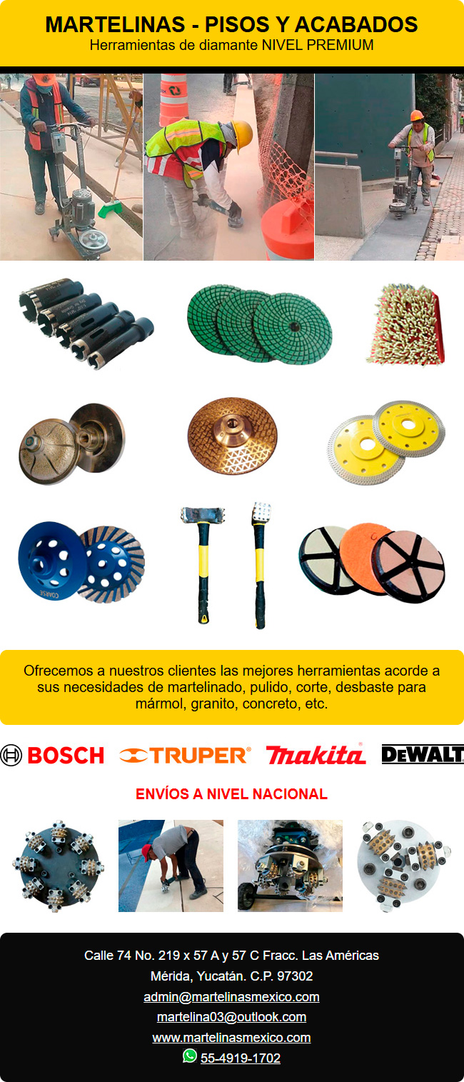 MARTELINAS - Floors and Finishes PREMIUM LEVEL Diamond Tools We offer the best tools for hammering, polishing, cutting, roughing needs for marble, granite, concrete, etc. MARTELINAS - Floors and Finishes PREMIUM LEVEL Diamond Tools We offer the best tools for hammering, polishing, cutting, roughing needs for marble, granite, concrete, etc.
