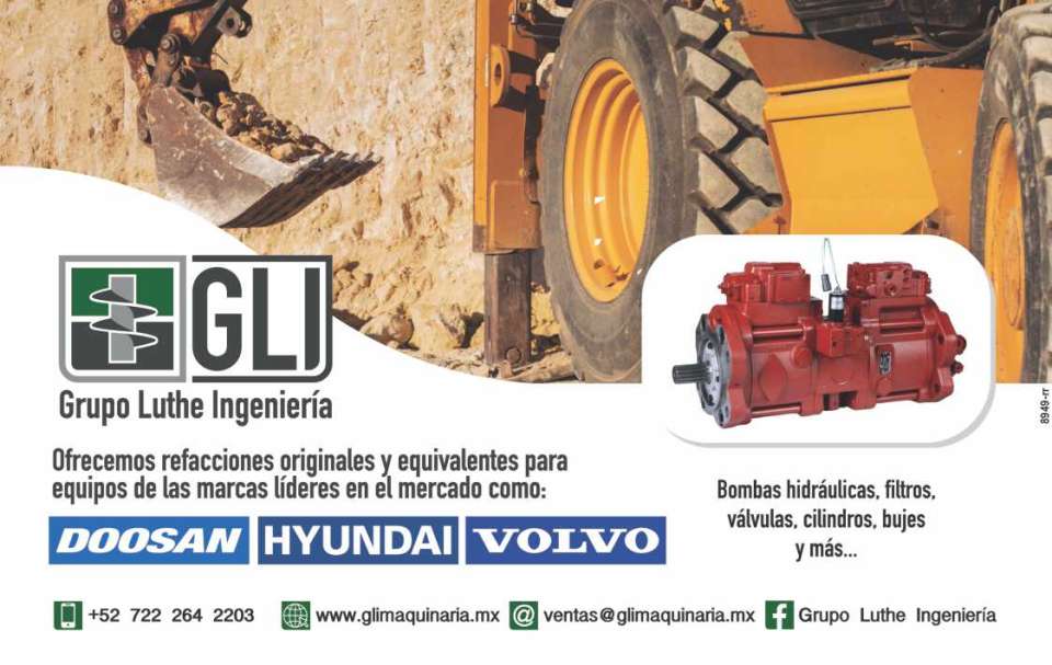Ofrecemos refacciones originales y equivalentes para equipos de las marcas lideres en el mercado como: DOOSAN, HYUNDAI, VOLVO. Bombas hidraulicas, filtros, valvulas, cilindros, bujes y mas... Ofrecemos refacciones originales y equivalentes para equipos de las marcas lideres en el mercado como: DOOSAN, HYUNDAI, VOLVO. Bombas hidraulicas, filtros, valvulas, cilindros, bujes y mas...