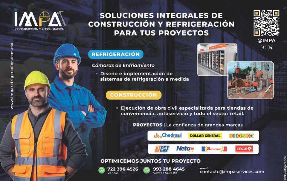Soluciones Integrales de CONSTRUCCION y REFRIGERACION para tus proyectos. REFRIGERACION: Camaras de Enfriamiento, Diseño e Implemanetacion de Sistemas de REFRIGERACION a medida.