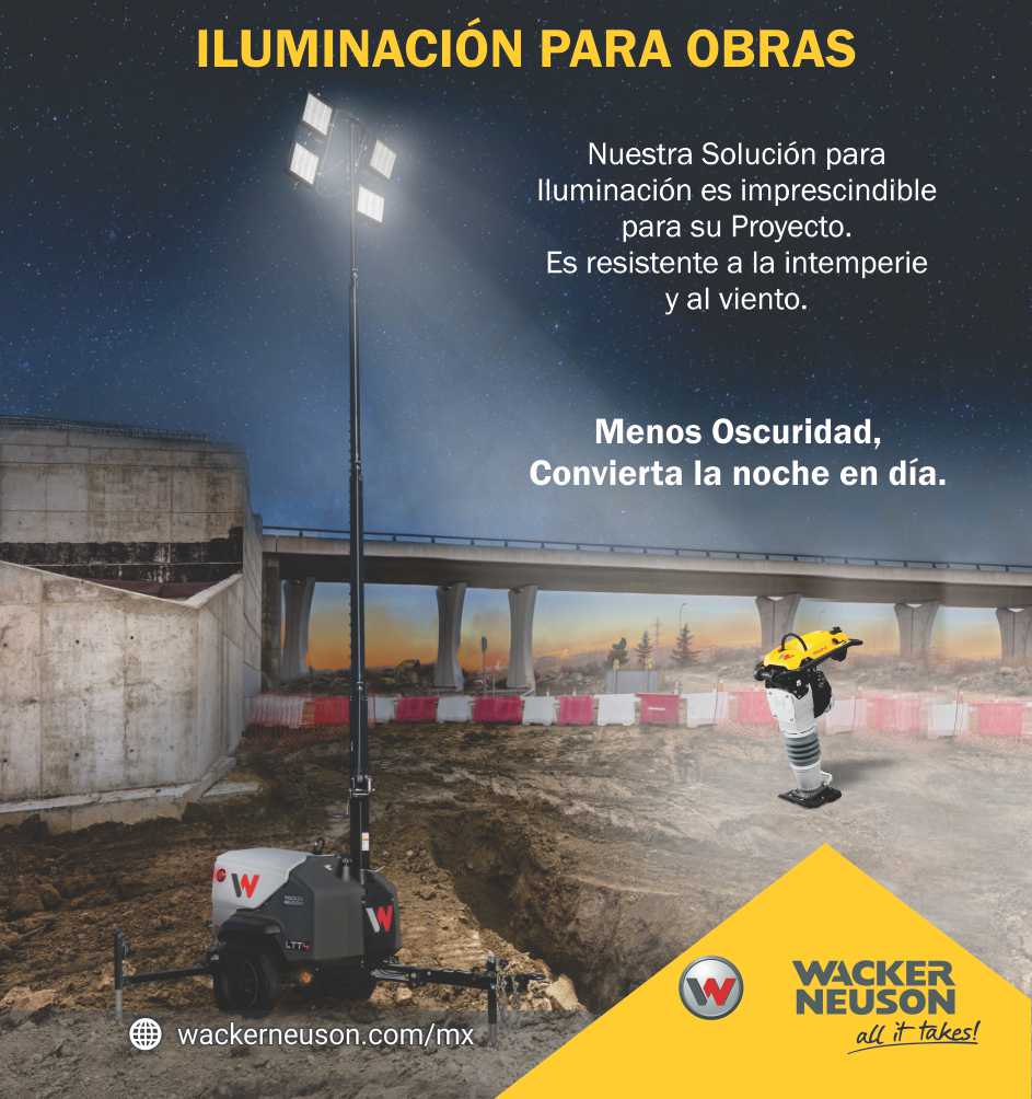 Nuestras Soluciones para Iluminacion de Obras, le ofrecen exactamente lo que necesita, son Resistentes y faciles de usar. Menos Oscuridad, Convierta la noche en dia. Apisonadoras Wacker Nuestras Soluciones para Iluminacion de Obras, le ofrecen exactamente lo que necesita, son Resistentes y faciles de usar. Menos Oscuridad, Convierta la noche en dia. Apisonadoras Wacker