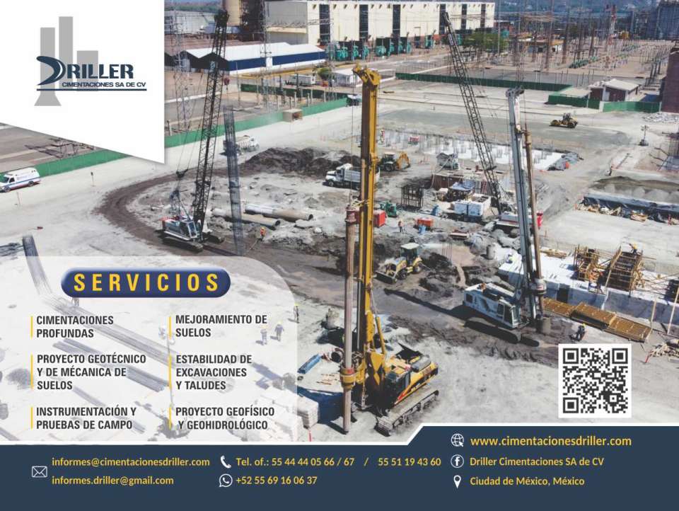 Deep Foundations, Geotechnical Design and Soil Mechanics, Instrumentation, Field Testing, Soil Improvement, Excavation and Slope Stability, Geophysical and Geohydrological Design Deep Foundations, Geotechnical Design and Soil Mechanics, Instrumentation, Field Testing, Soil Improvement, Excavation and Slope Stability, Geophysical and Geohydrological Design